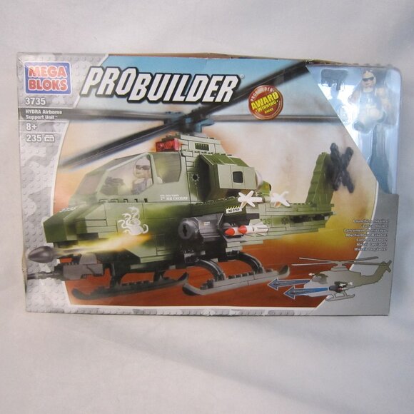 Mega Bloks Pro Builder #3735 Hydra Airborne Support Unit -NEW(Other: Box Damage) - Picture 1 of 14